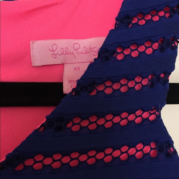Lilly Pulitzer crochet stripe Megyn dress LIKE NEW - Picture 3 of 4